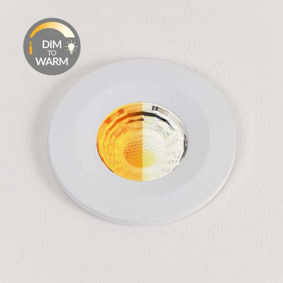 White CCT Dim To Warm LED Downlight Fire Rated IP65 - The Soho Lighting ...