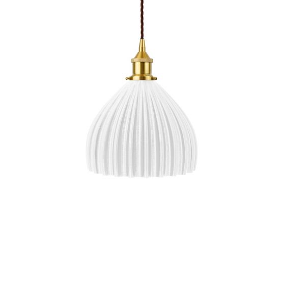 Large Scallop Shell Clear Water Pendant Light
