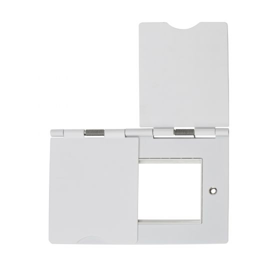 Soho Lighting White Metal 2 Gang 4 x25mm EM-Euro Module Floor Plate