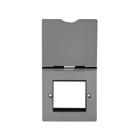 The Connaught Collection Black Nickel 2 x25mm EM-Euro Module Floor Plate