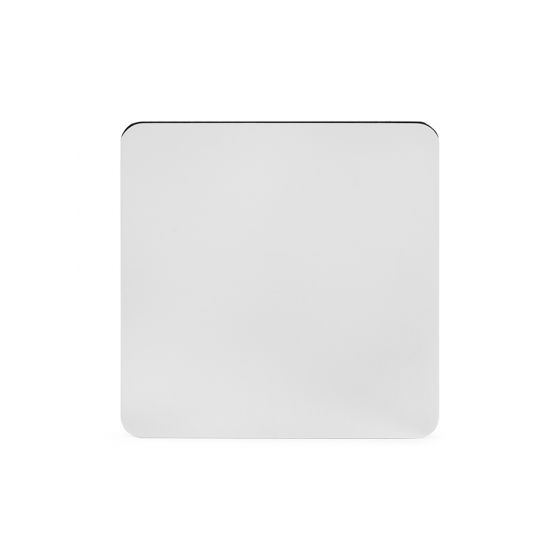 Soho Lighting Polished Chrome Flat Plate Single Blank Plates Screwless