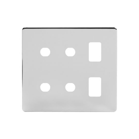 The Finsbury Collection 6 Gang 2RM+4CM Dual Module Grid Switch Plate