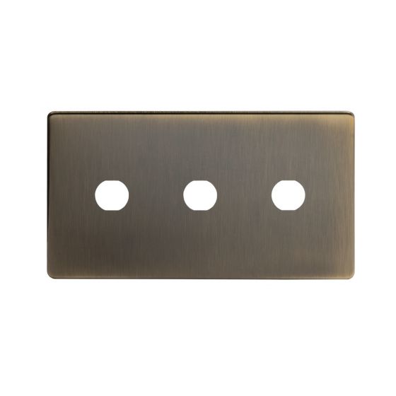 The Charterhouse Collection 3 Gang CM Circular Module Grid Switch Plate