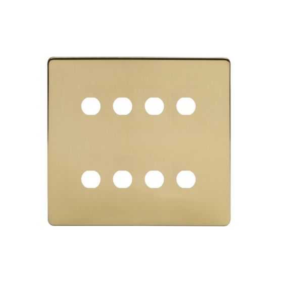 The Savoy Collection 8 Gang CM Circular Module Grid Switch Plate