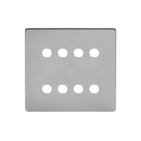 The Lombard Collection 8 Gang CM Circular Module Grid Switch Plate