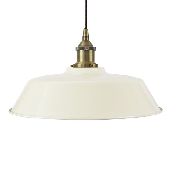 Clay White Chancery Painted Pendant Light