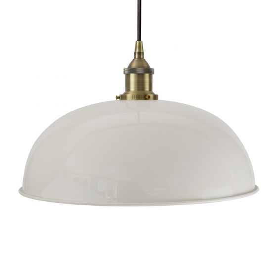 Pale Grey Worcester Painted Pendant Light