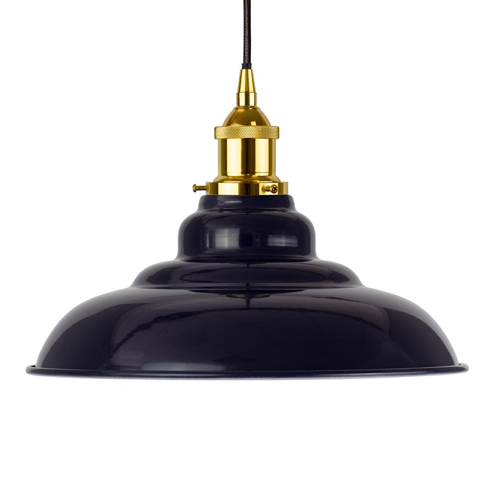 Navy Blue St Edmund's Painted Pendant Light