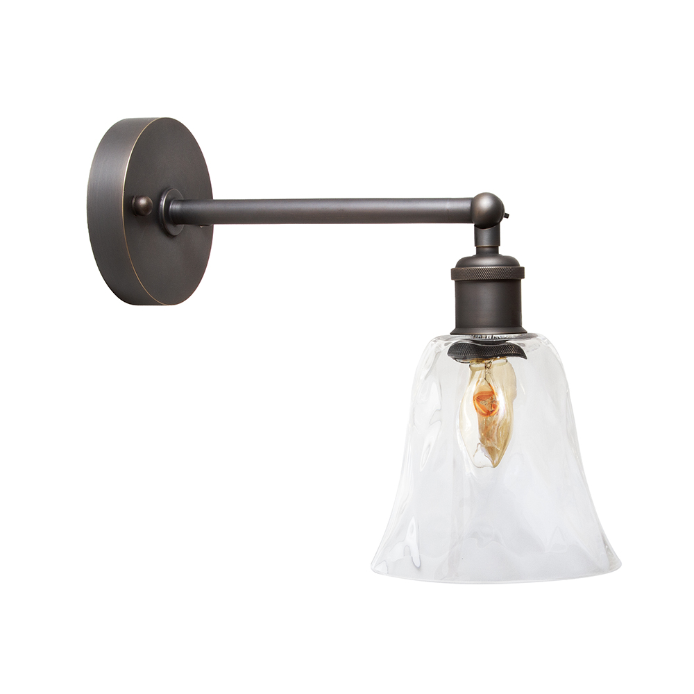 Rosetti Dapple Glass and Bronze Wall Light