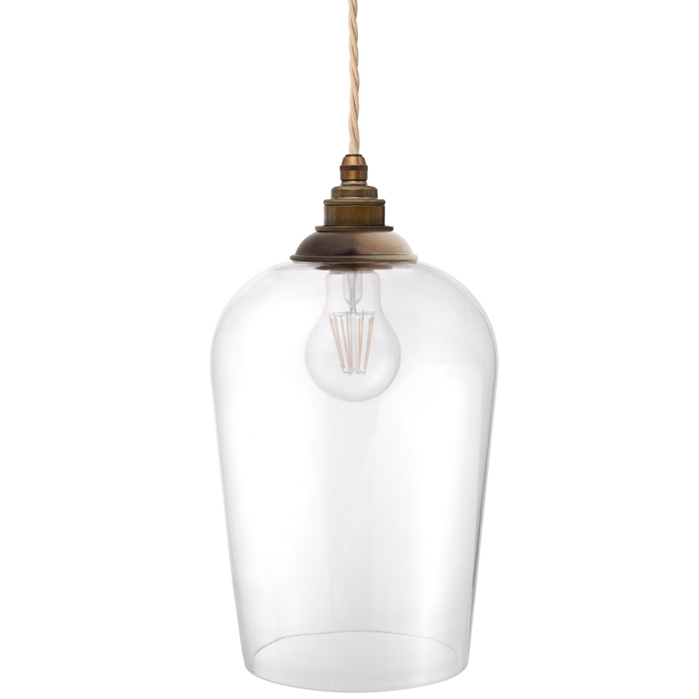 Milton Clear Glass Pendant Light