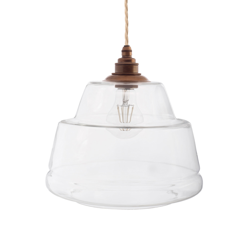 James Step Glass Pendant Light