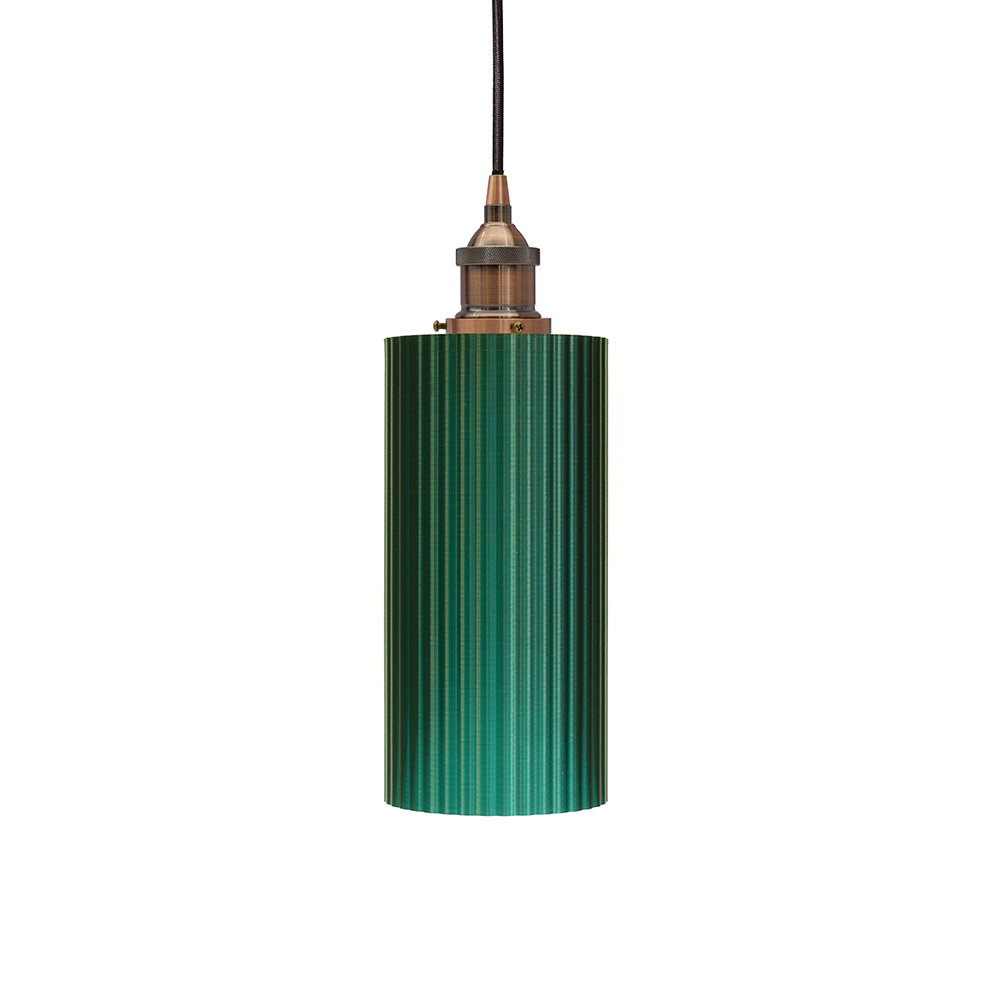 Ionian Ripple Deep Pendant Emerald Green