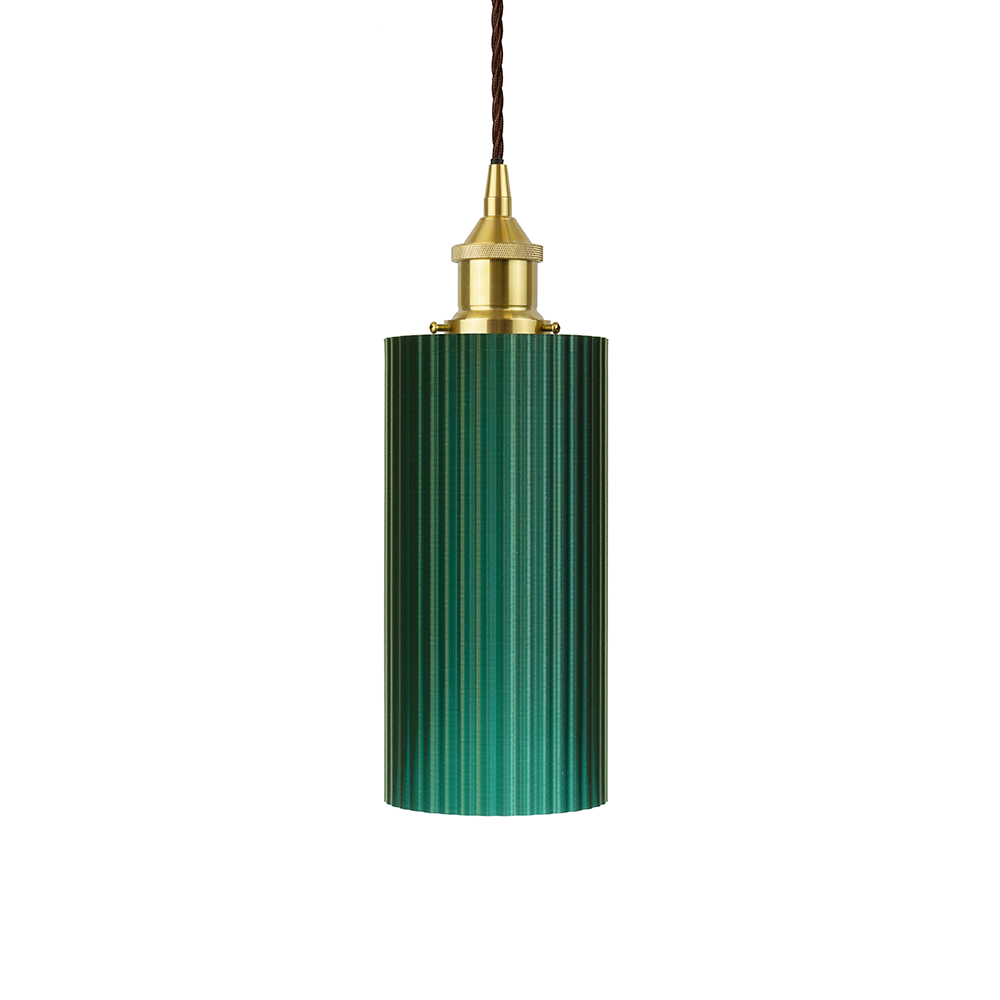 Ionian Ripple Deep Pendant Emerald Green