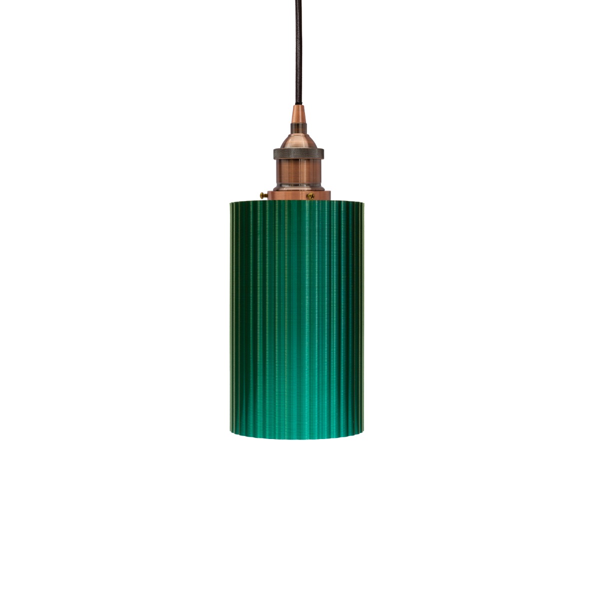 Ionian Ripple Shallow Pendant Emerald Green
