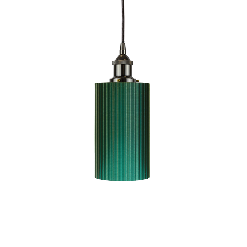 Ionian Ripple Shallow Pendant Emerald Green