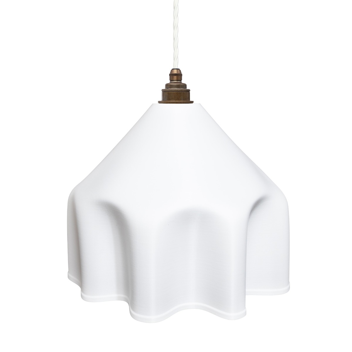 Soft White Grand Drape Pendant Light