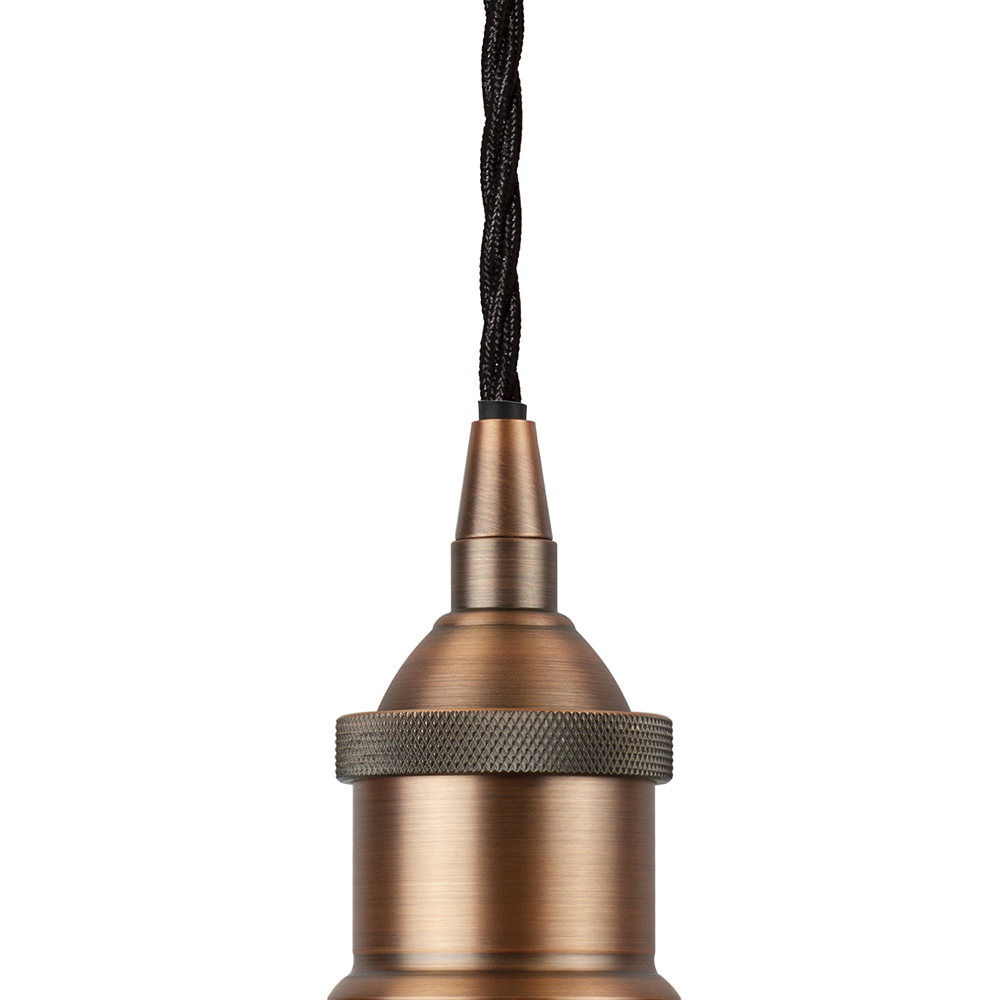 Navy Blue St Edmund's Painted Pendant Light