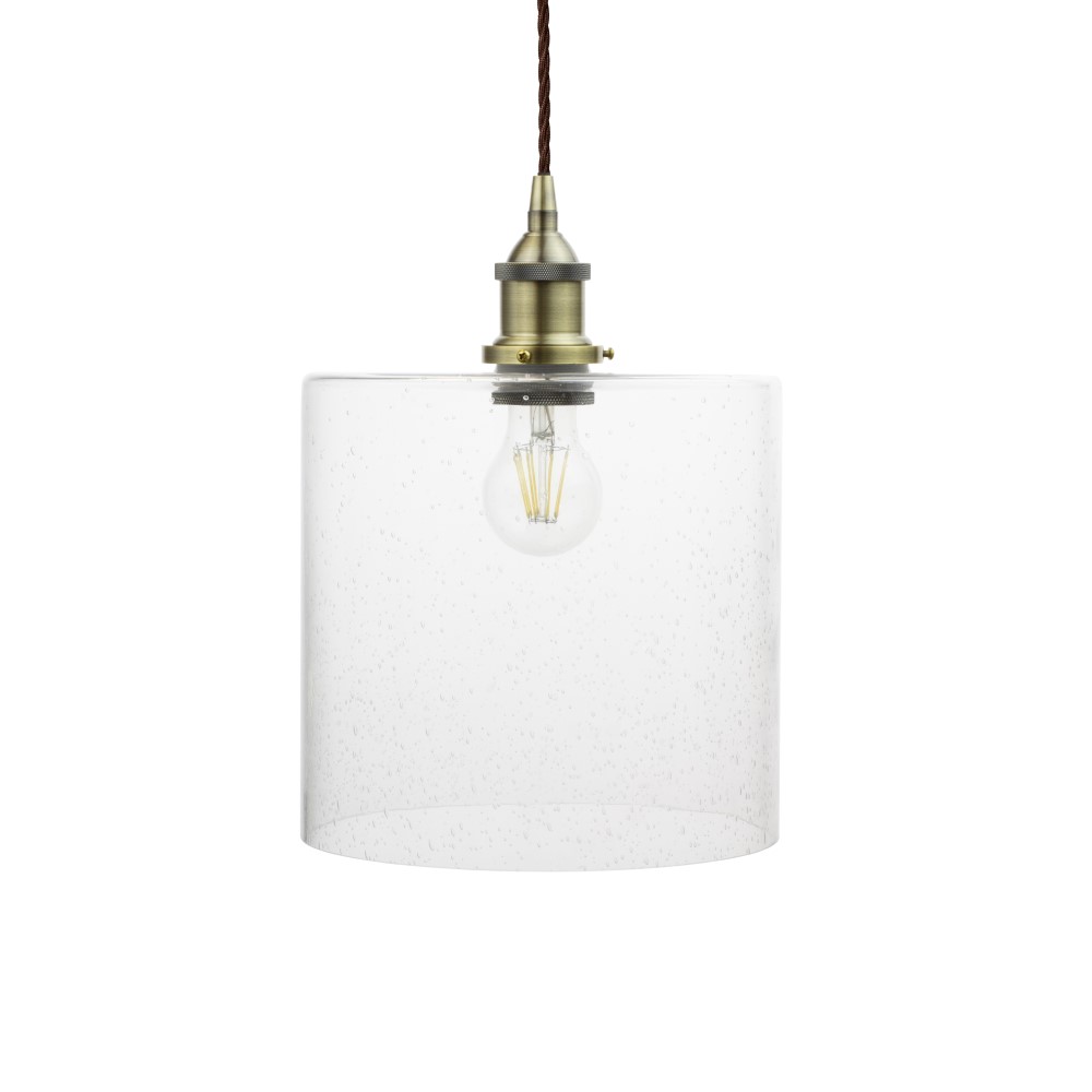Bubble Crackled Glass Pendant Light