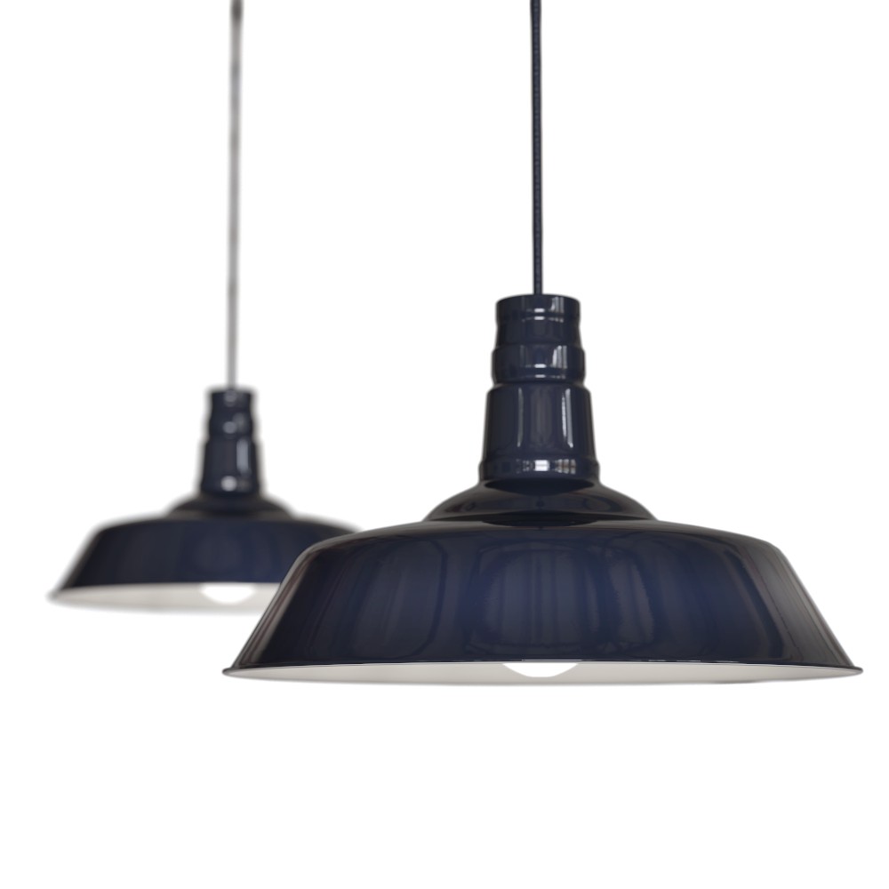 Argyll Industrial Pendant Squid Ink Blue