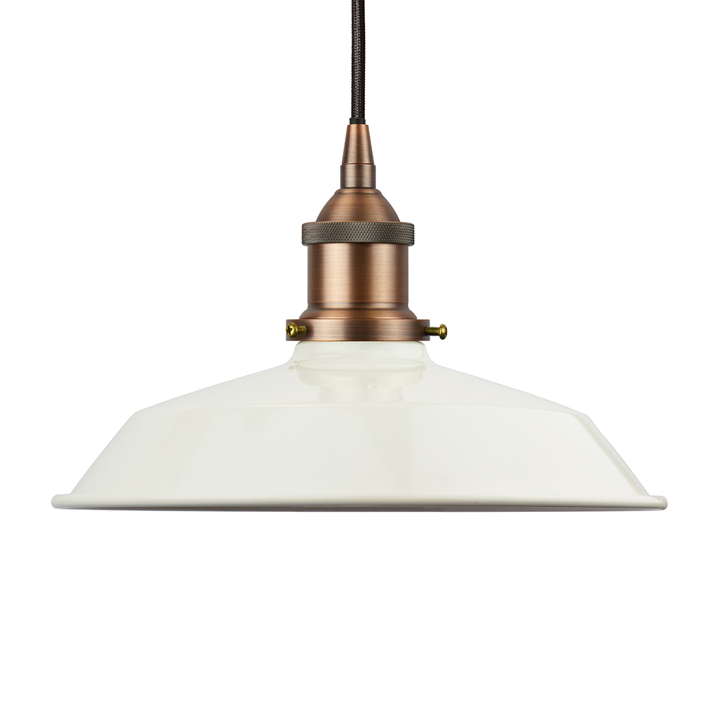 Clay White Small Trinity Metal Painted Pendant Light