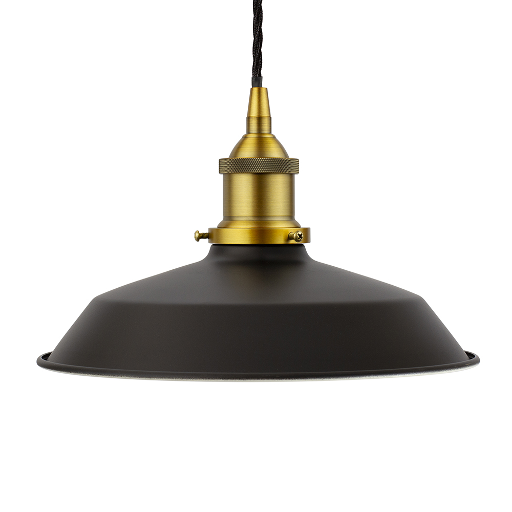 Matt Black Small Trinity Metal Painted Pendant Light