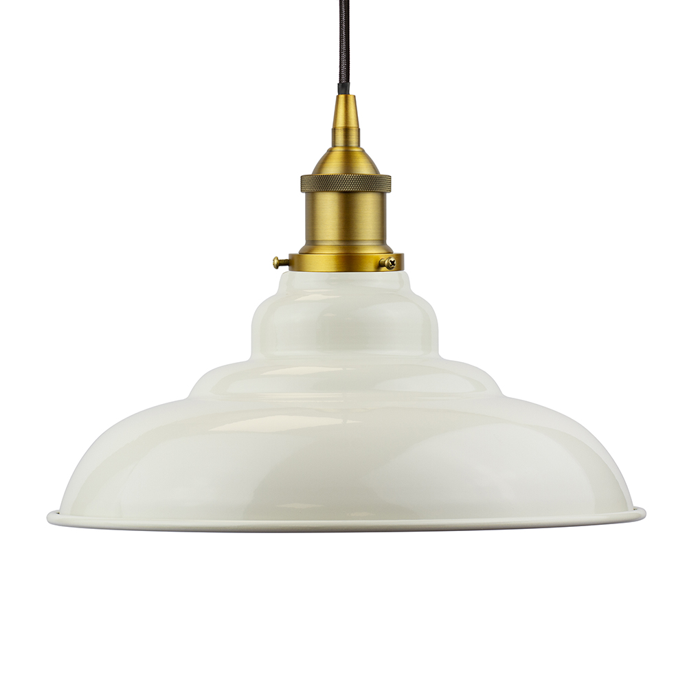 Clay White St Edmund's Painted Pendant Light
