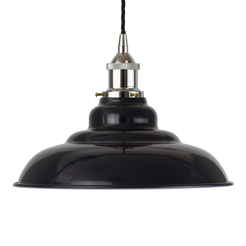 Navy Blue St Edmund's Painted Pendant Light
