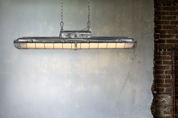 industrial chic lighting living room kitchen interior design decor aluminium strip light