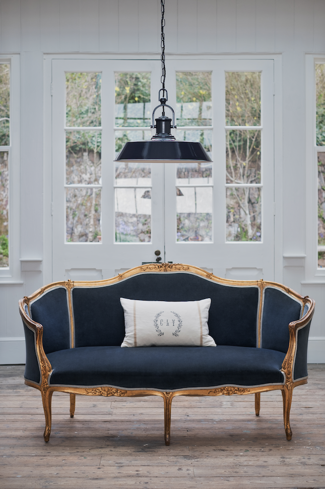 industrial chic lighting living room kitchen interior design decor navy
